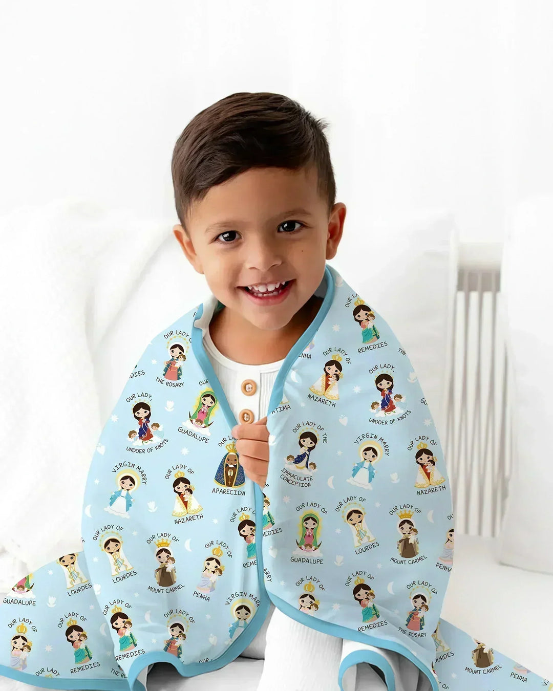 Little Marian Blessings Bamboo Blanket