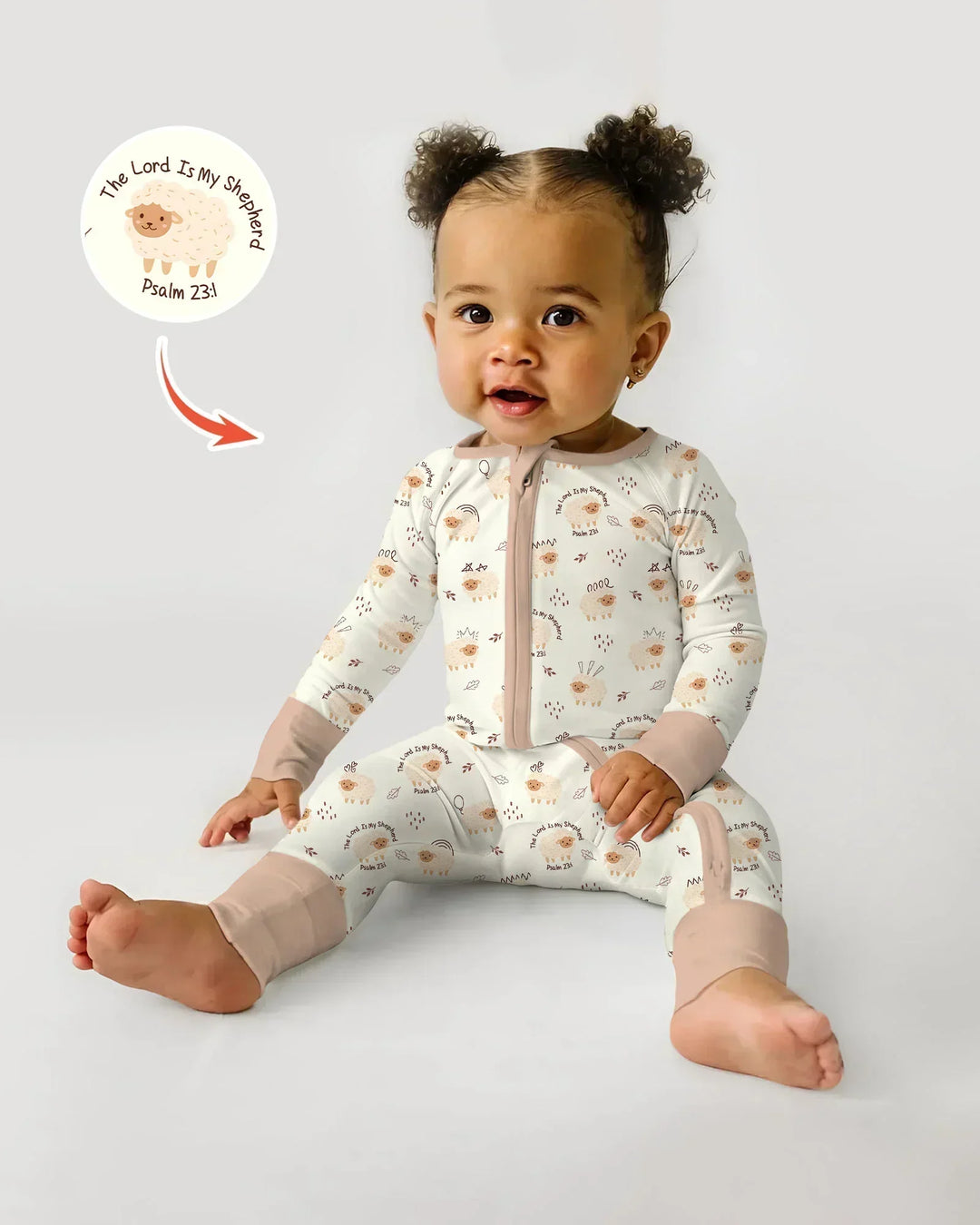 The Lord Is My Shepherd Baby Bamboo Convertible Zippy