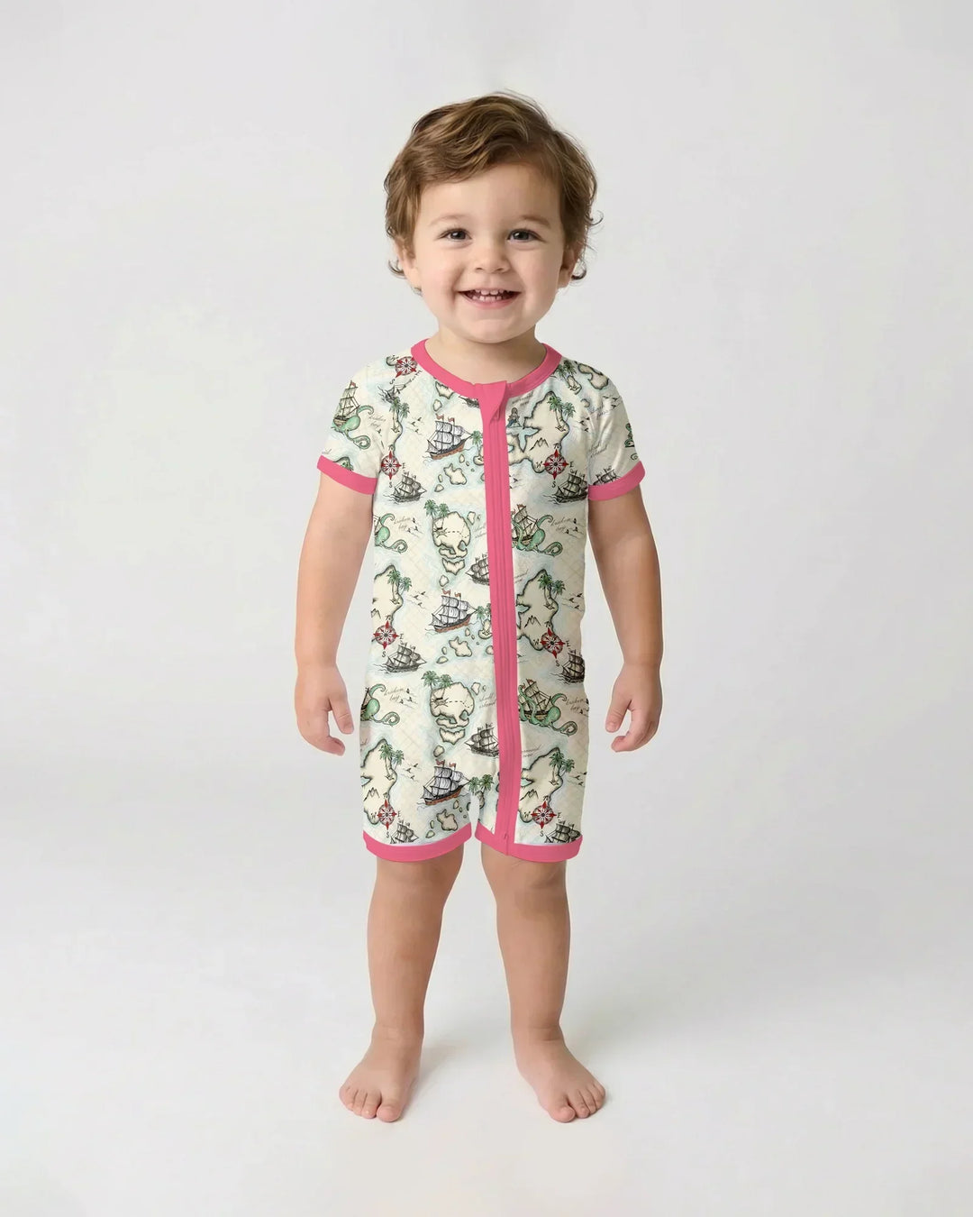 Pirate Treasure Map Quest Bamboo Shorty Zippy