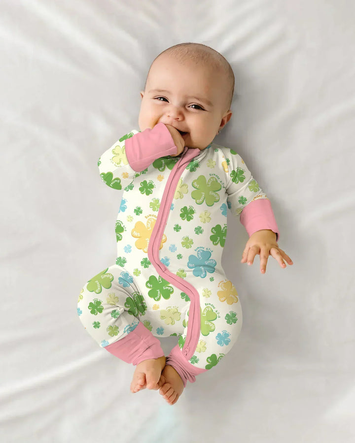 Shamrocks Print St. Patrick's Day Bamboo Convertible Zippy