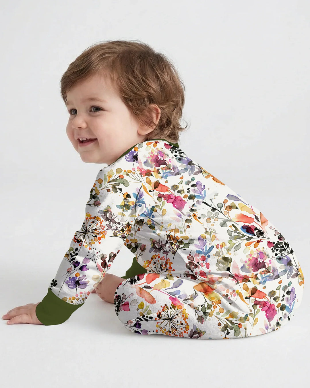 Wildflower Watercolor Garden Bamboo Convertible Zippy