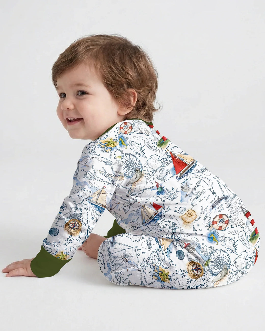 Seaside Adventure Map Bamboo Convertible Zippy