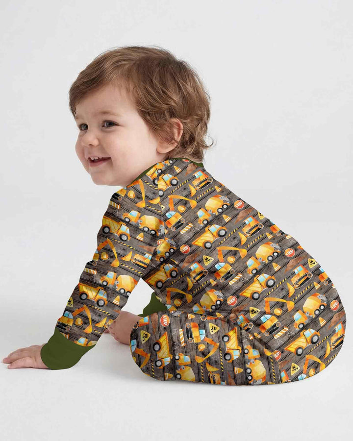 Construction Vehicles Bamboo Convertible Zippy