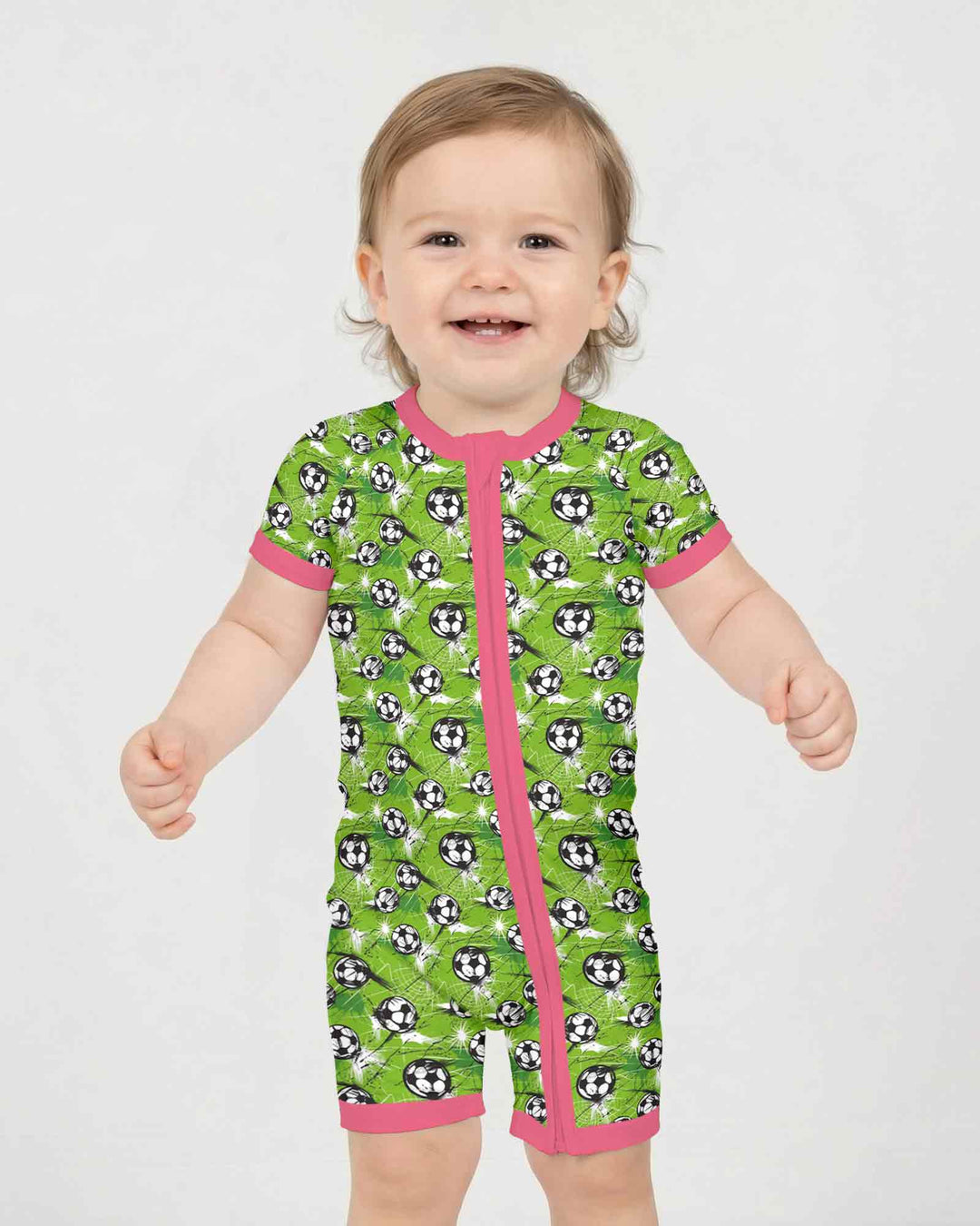 Green Soccer Energy Bamboo Shorty Zippy