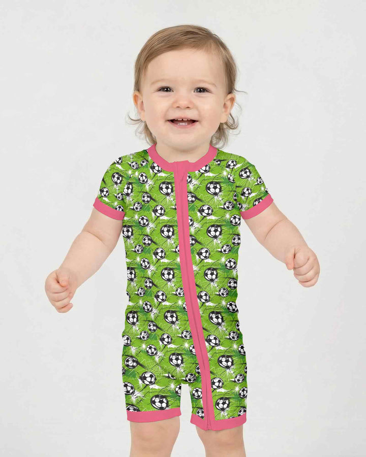 Green Soccer Energy Bamboo Shorty Zippy