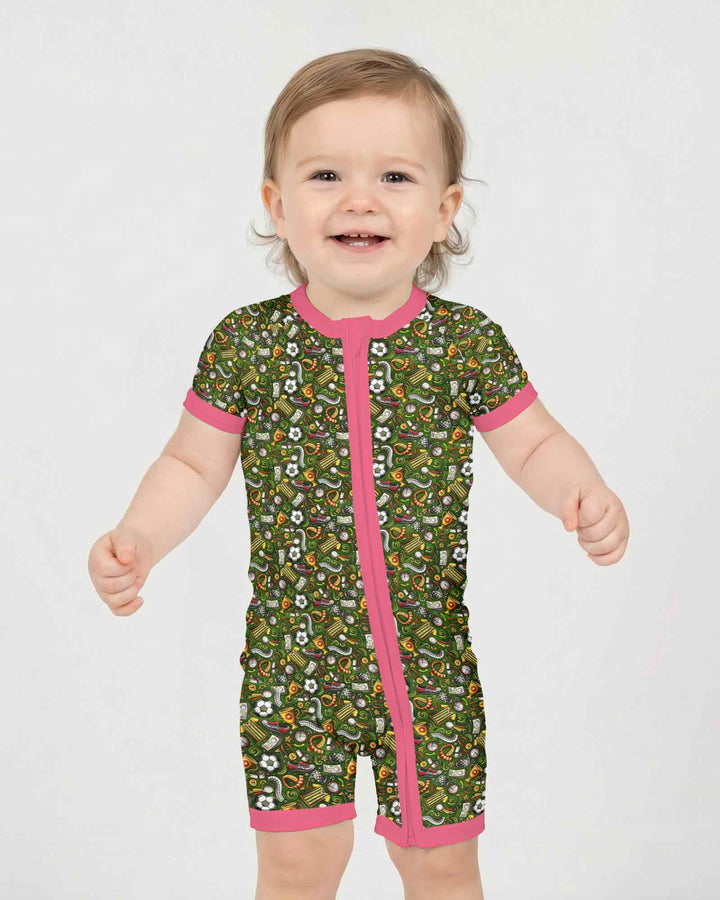 Green Soccer All-Star Bamboo Shorty Zippy