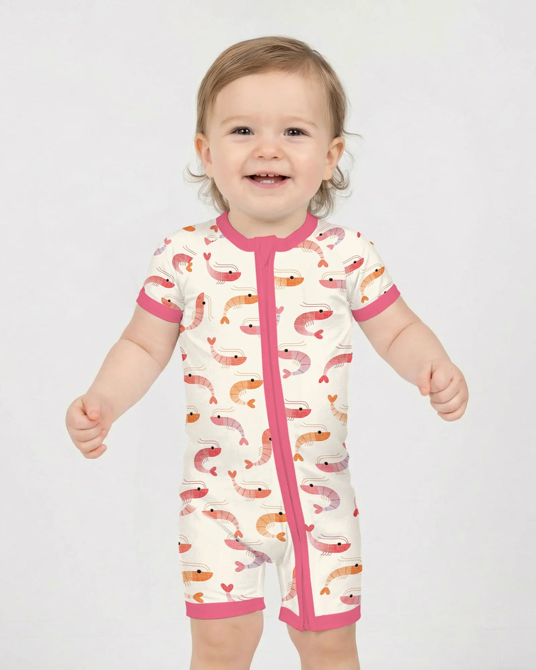 Sweet Shrimp Parade Bamboo Shorty Zippy