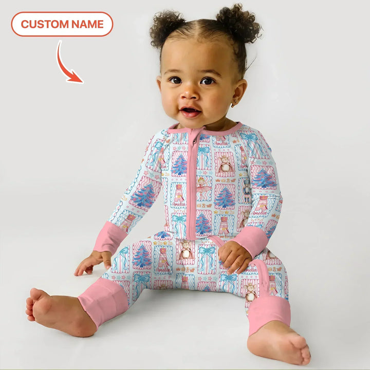 Custom Name Nutcracker Wonderland Bamboo Convertible Zippy