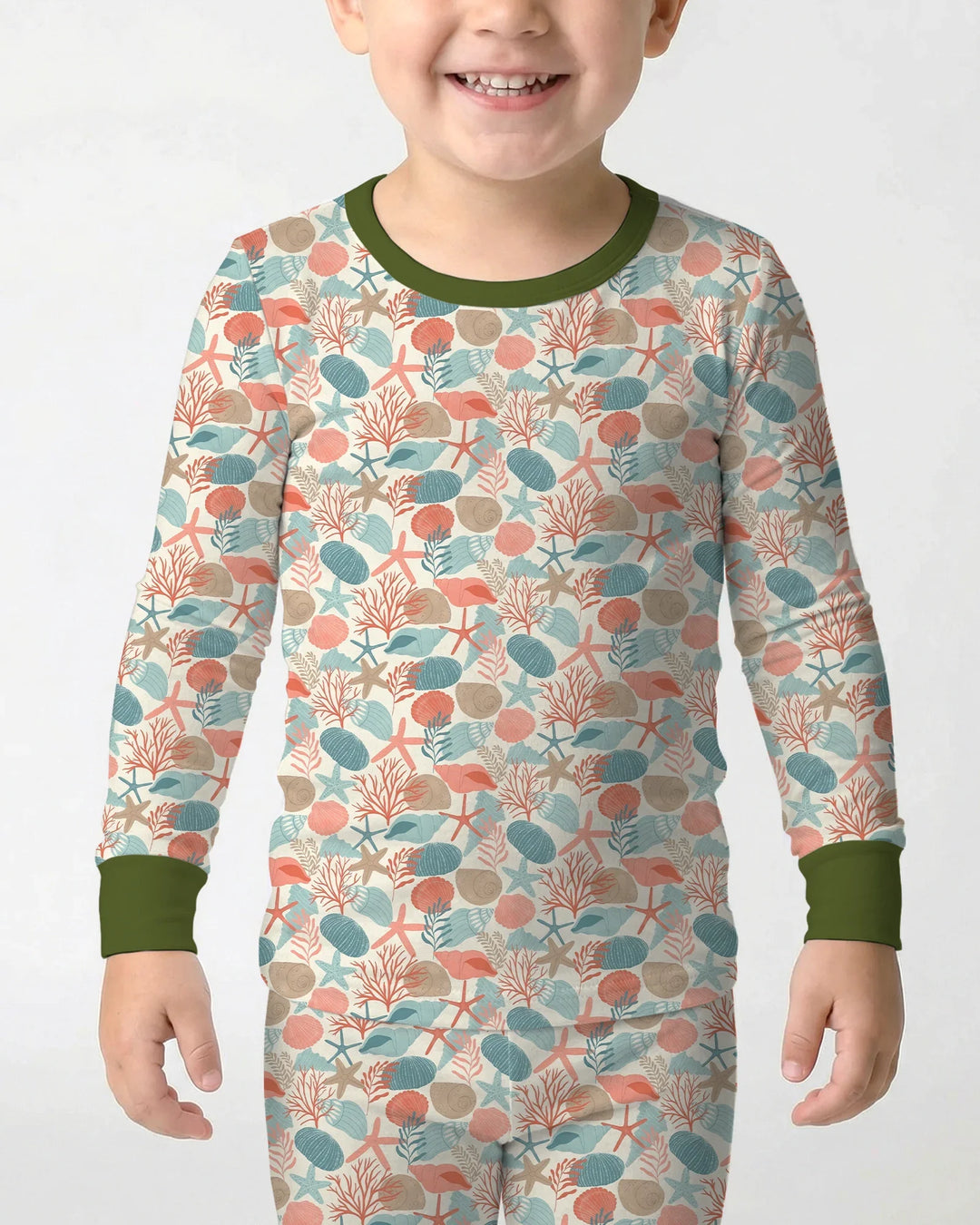 Coral Coast Treasures Bamboo Two Piece Long Sleeve Pajama Set