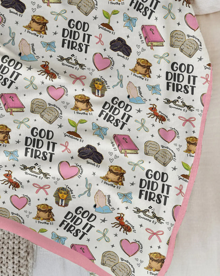 God Did It First Bamboo Blanket