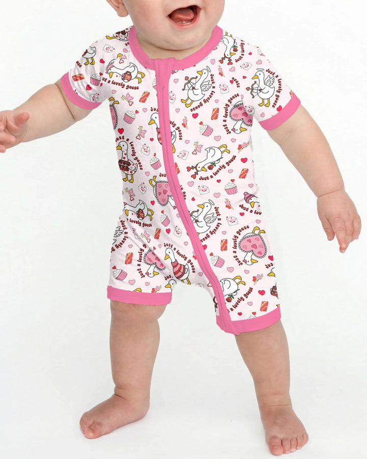 Valentine Silly Goose Bamboo Shorty Zippy