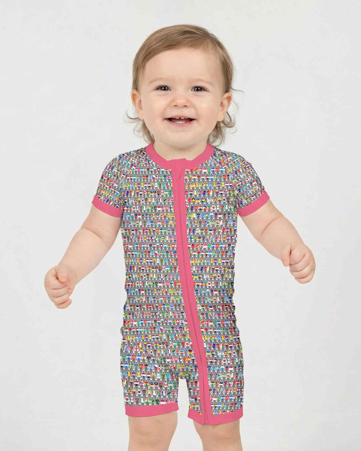 Around The World Bamboo Shorty Zippy
