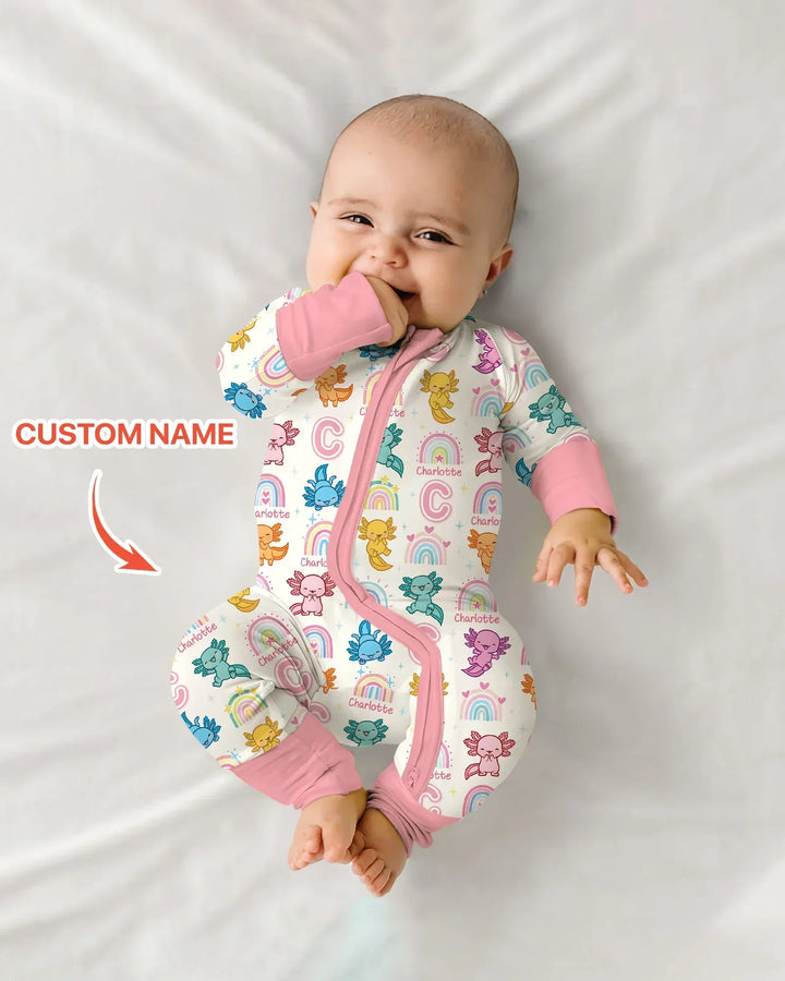 Axololt Custom Name Bamboo Convertible Zippy