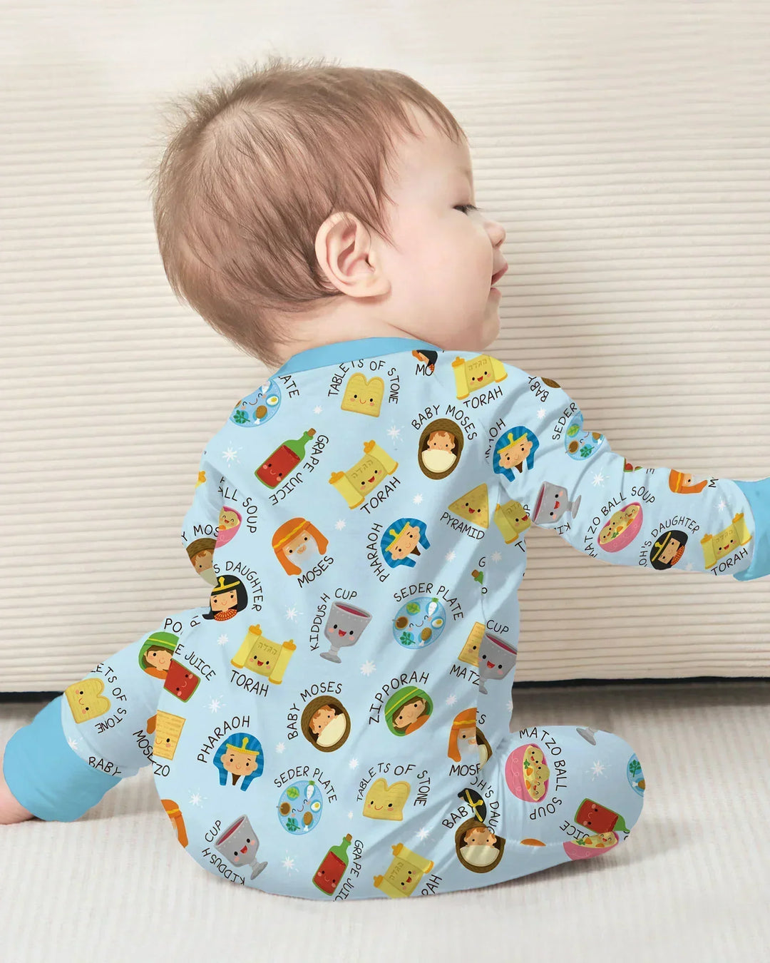 Cute Passover Characters Bamboo Convertible Zippy