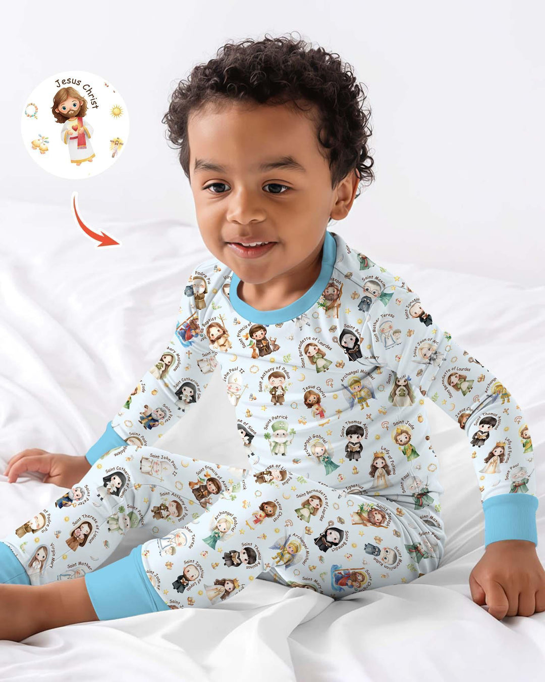 Little Saints Bamboo Two Piece Long Sleeve Pajama Set