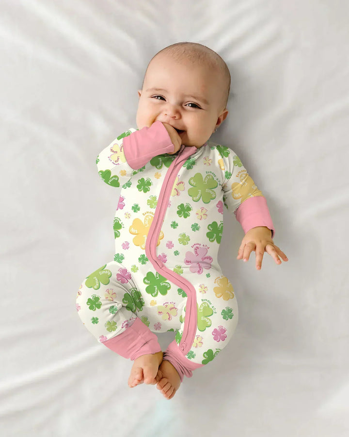 Shamrocks Print St. Patrick's Day Bamboo Convertible Zippy