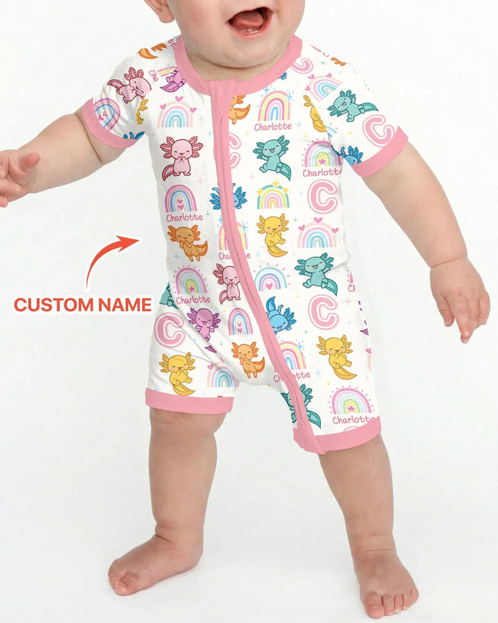 Axololt Custom Name Bamboo Shorty Zippy