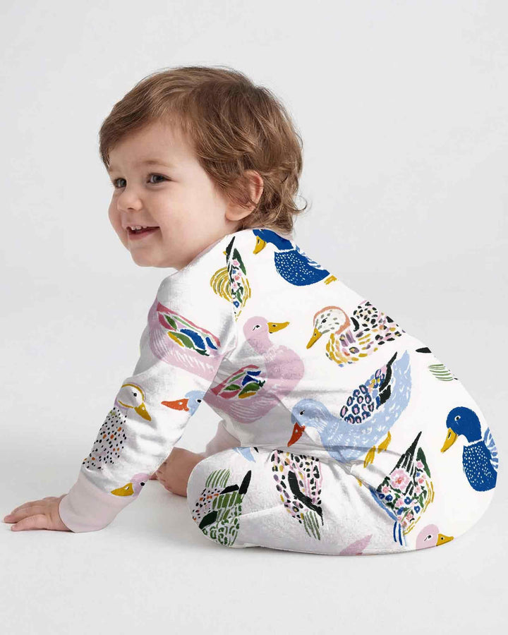 Whimsical Garden Ducks Bamboo Convertible Zippy
