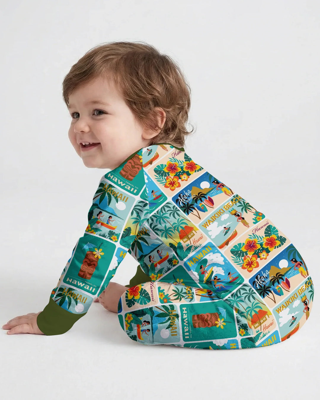 Aloha Postcard Paradise Bamboo Convertible Zippy