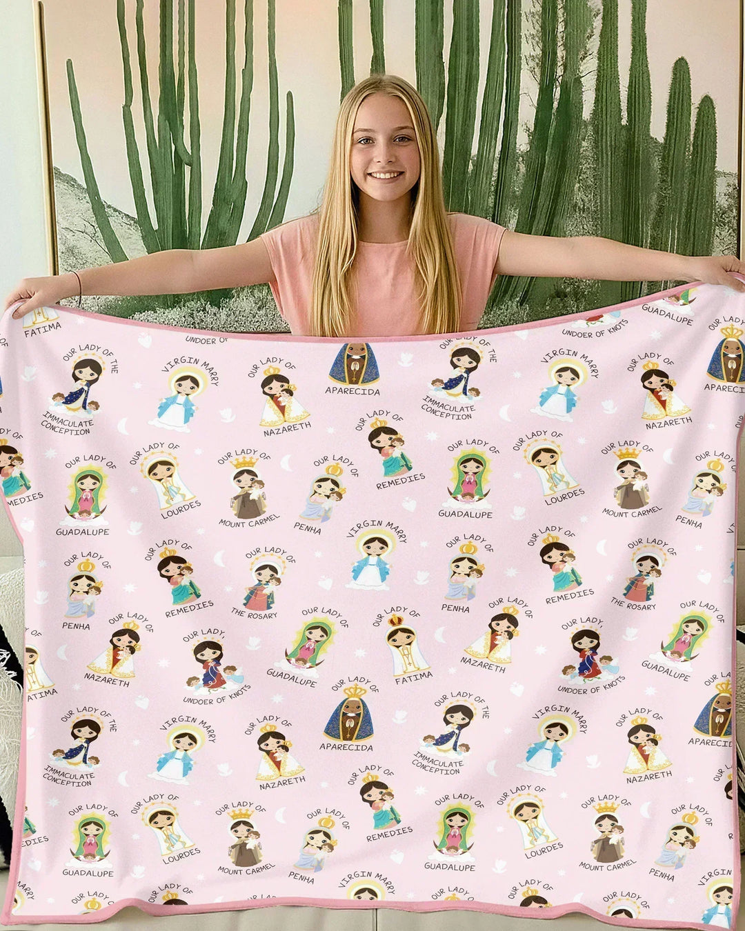 Little Marian Blessings Bamboo Blanket