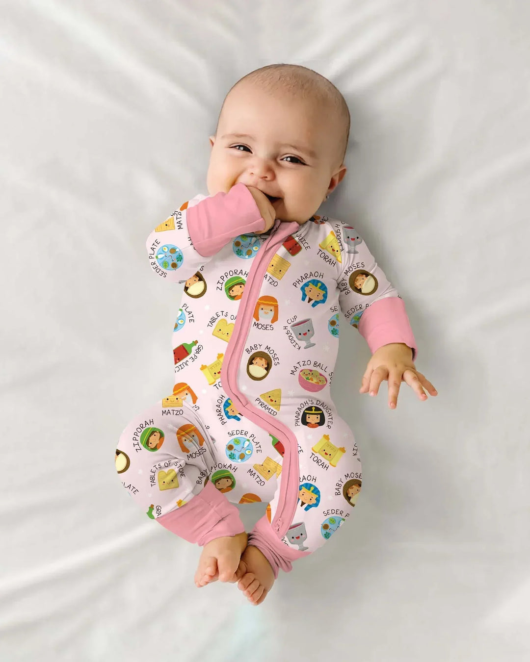 Cute Passover Characters Bamboo Convertible Zippy