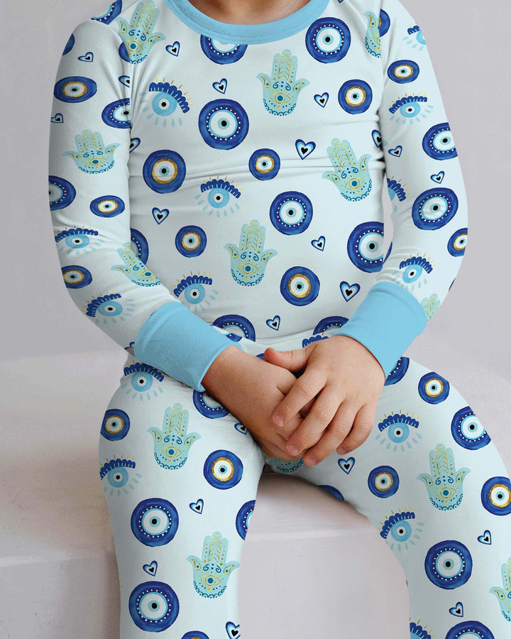 Mini Mystic Family Matching Bamboo Two Piece Long Sleeve Pajama Set