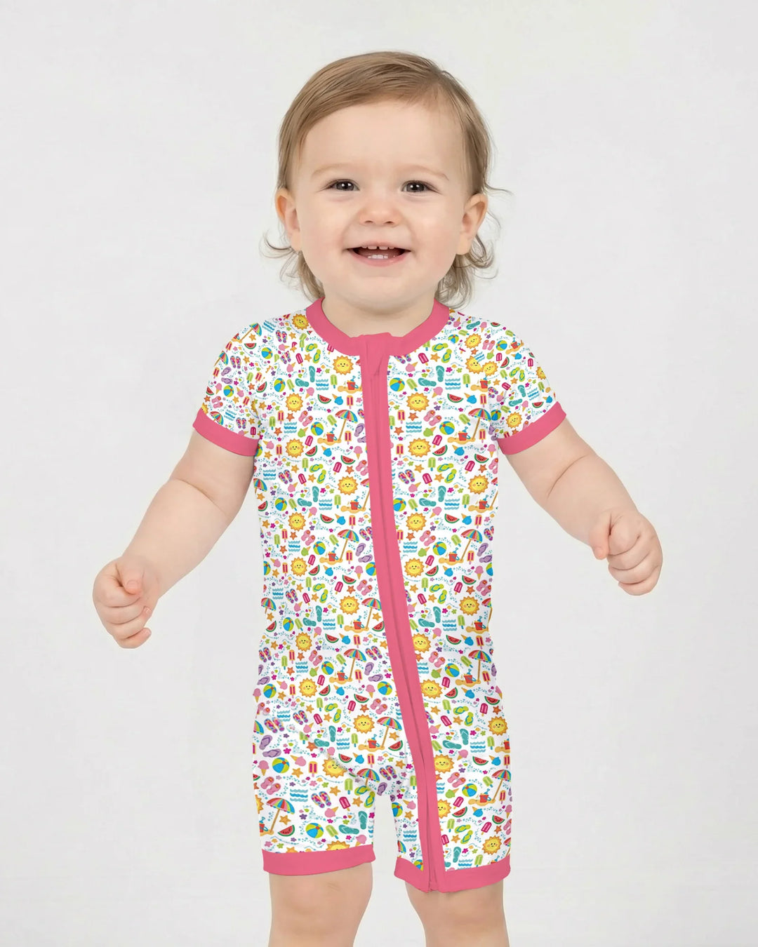 Sunshine Splash Party Bamboo Shorty Zippy