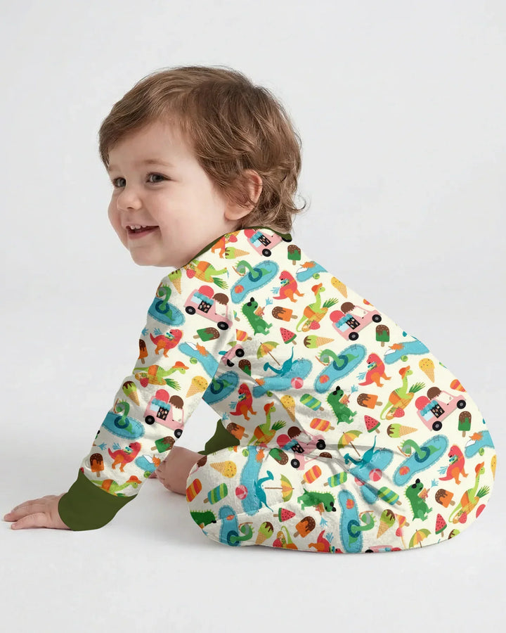 Dino Summer Splash Bamboo Convertible Zippy