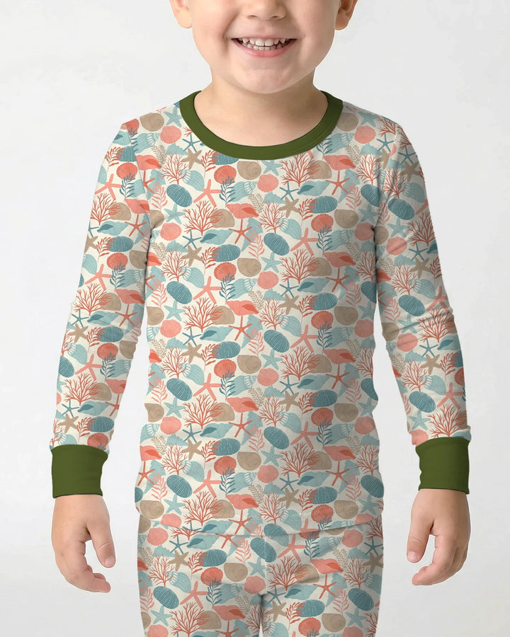 Sunny Beach Cruisers Bamboo Two Piece Long Sleeve Pajama Set
