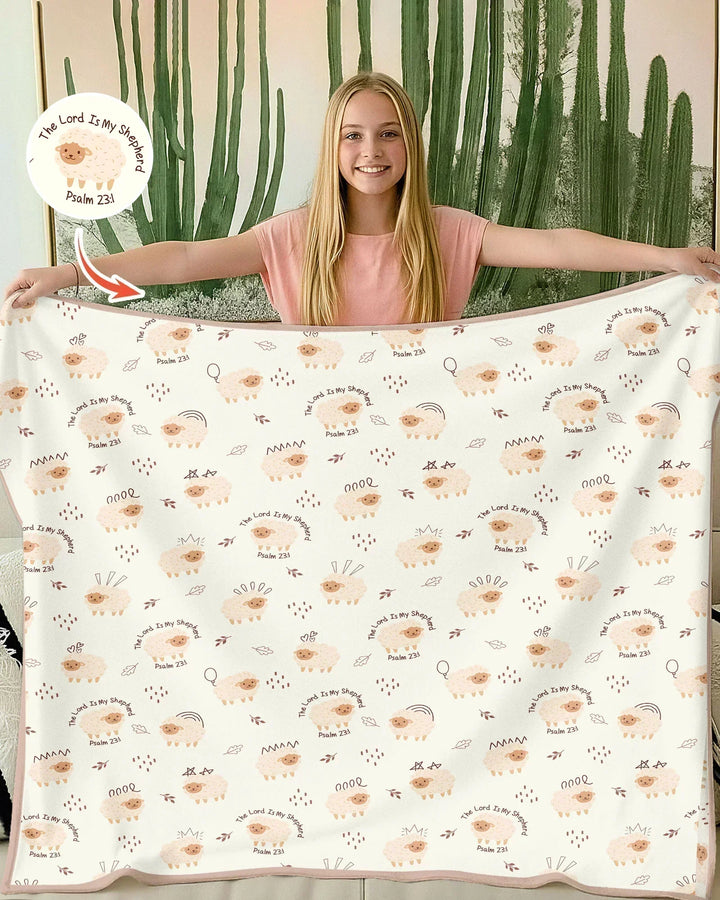 The Lord Is My Shepherd Baby Bamboo Blanket