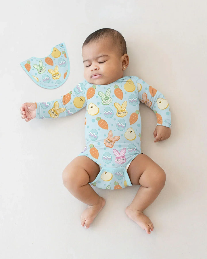 Easter Christian Bunny Bamboo Bodysuit