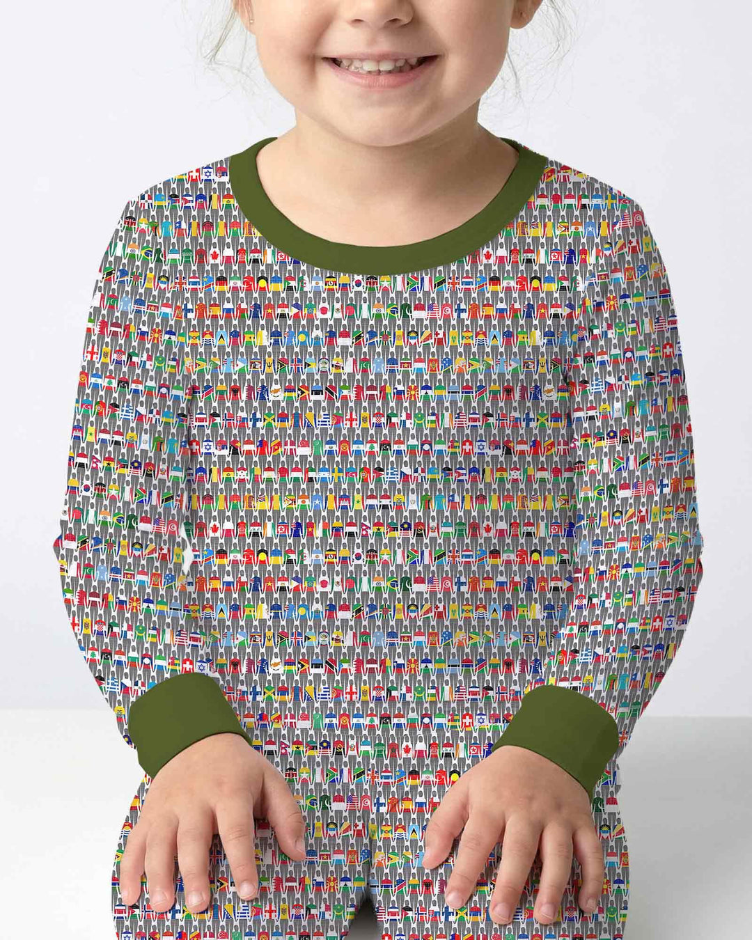 Around The World Bamboo Two Piece Long Sleeve Pajama Set
