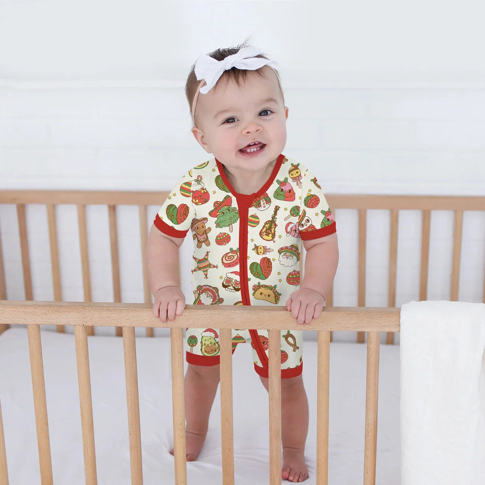 La Fiesta de Navidad Shorty Zippy , La Fiesta de Navidad Shorty Zippy - 0-3M / Green