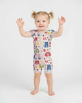 Strawberry School Style Bamboo Shorty Zippy