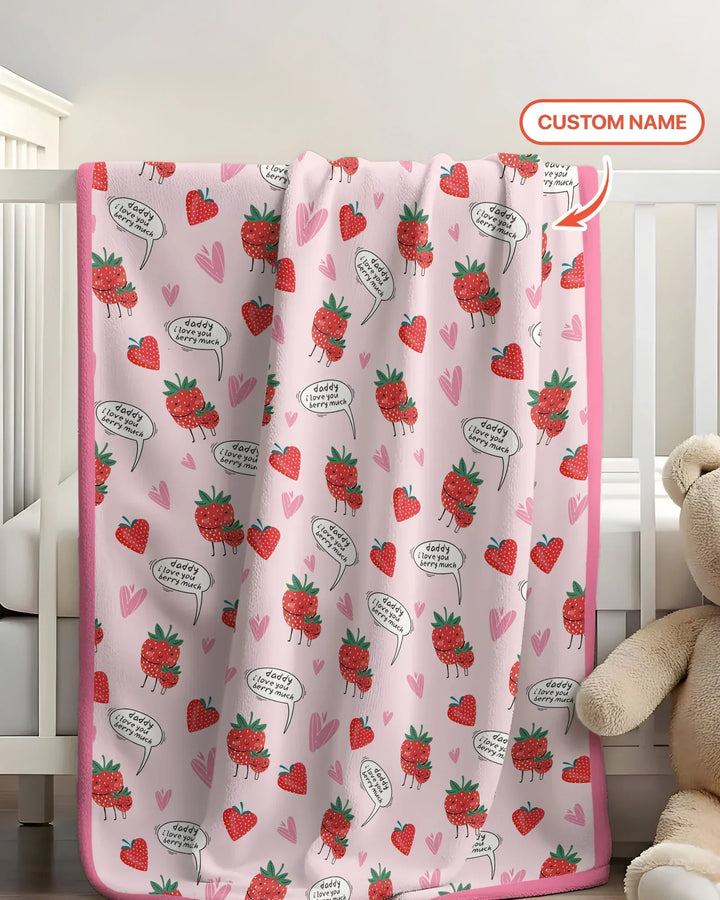 I love you berry much Bamboo Blanket