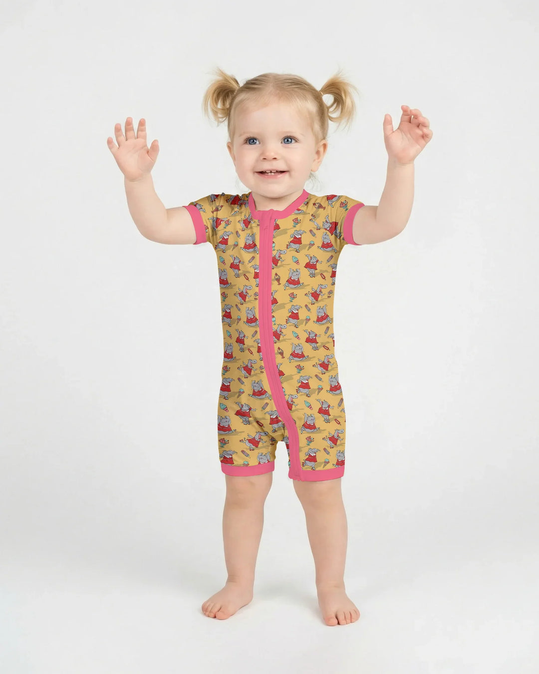 Dancing Hippo Treats Bamboo Shorty Zippy