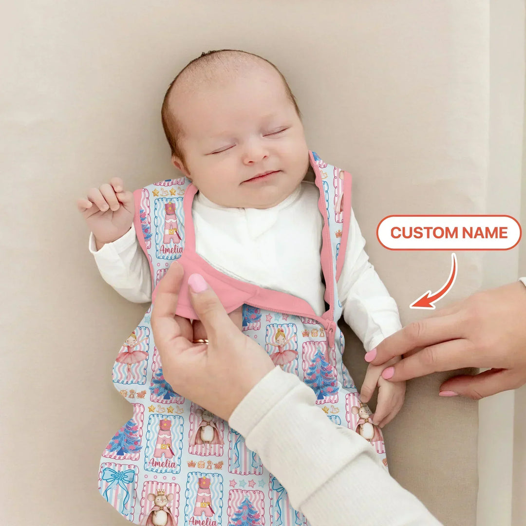 Custom Name Nutcracker Wonderland Bamboo Sleep Bag
