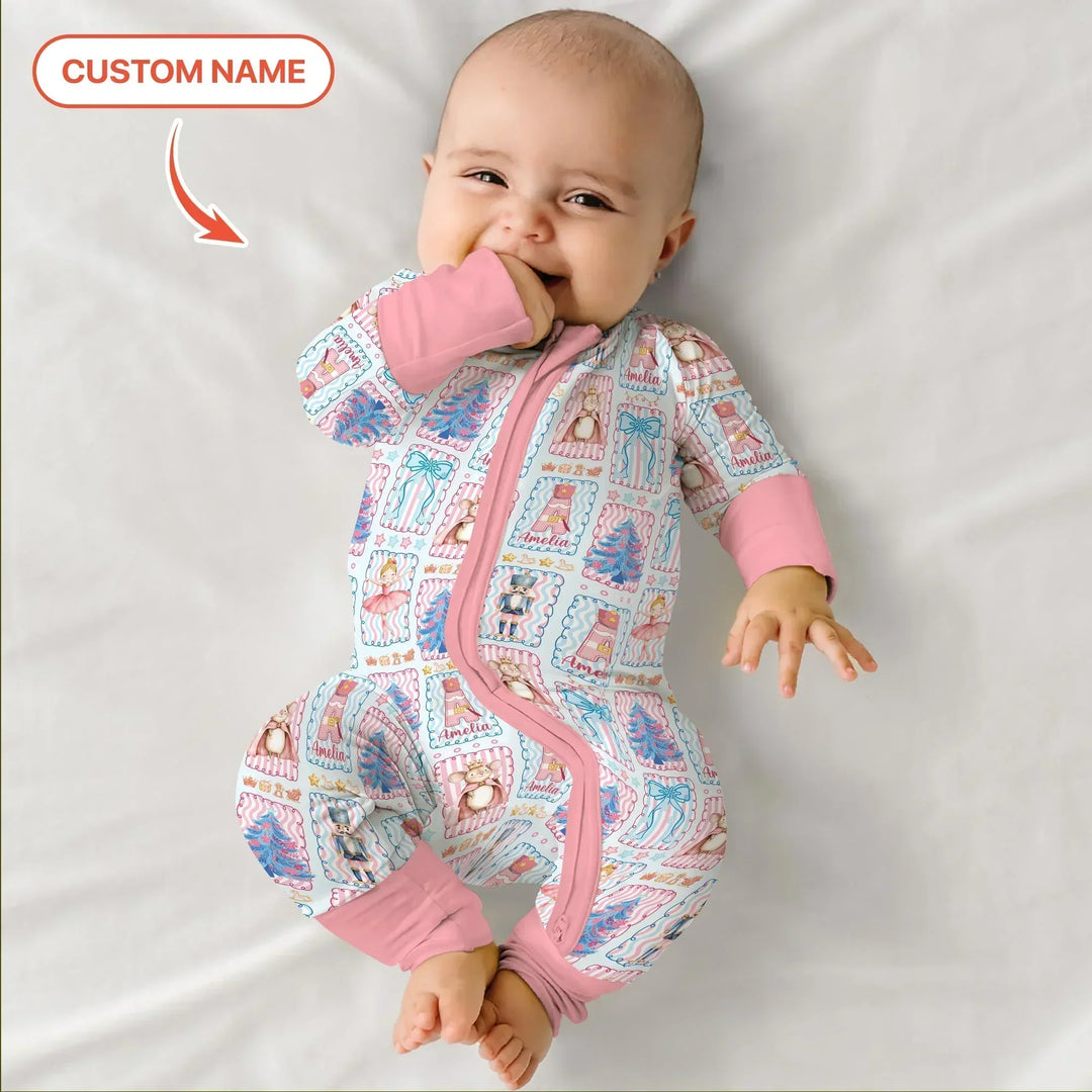 Custom Name Nutcracker Wonderland Bamboo Convertible Zippy