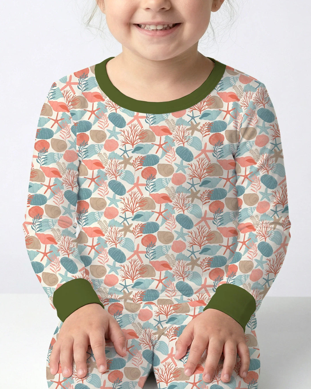 Coral Coast Treasures Bamboo Two Piece Long Sleeve Pajama Set