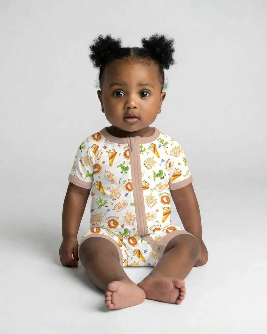 Happy Passover Family Matching Bamboo Shorty Zippy