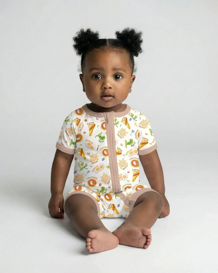 Happy Passover Family Matching Bamboo Shorty Zippy