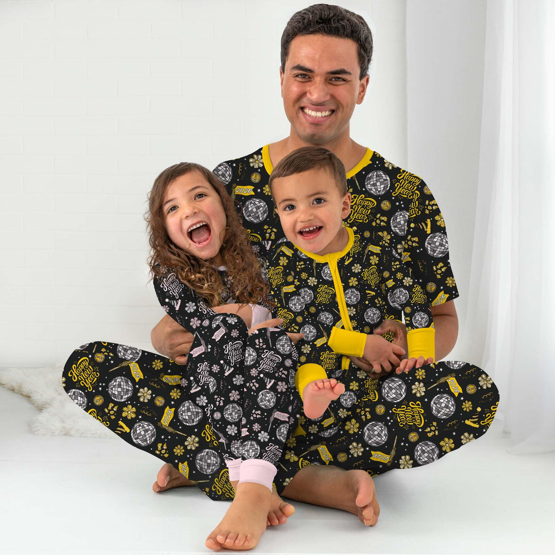 Disco New Years Eve Bamboo Two Piece Long Sleeve Pajama Set