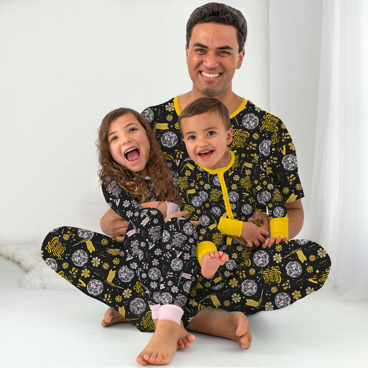 Disco New Years Eve Bamboo Two Piece Long Sleeve Pajama Set