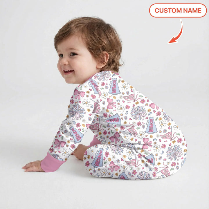 Custom Name Pastel Cheerleader Bamboo Convertible Zippy