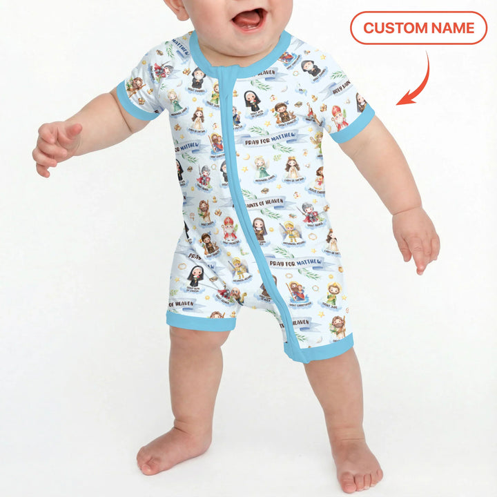 Holy Saints of Heaven Custom Name Bamboo Shorty Zippy