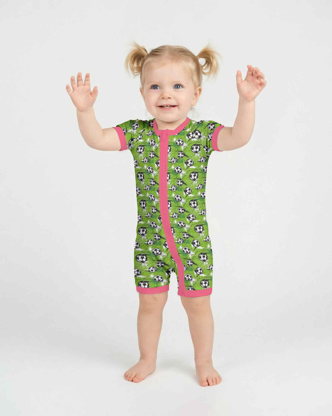 Green Soccer Energy Bamboo Shorty Zippy