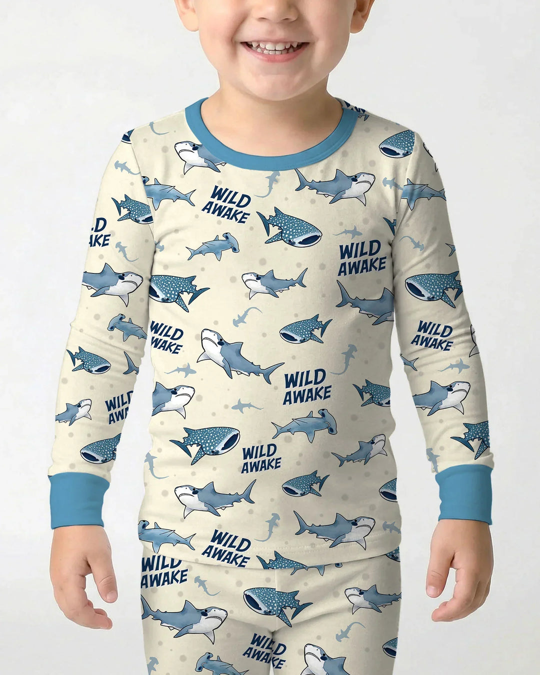 Wide Awake Matching Daddy & Me Bamboo Two Piece Long Sleeve Pajama Set
