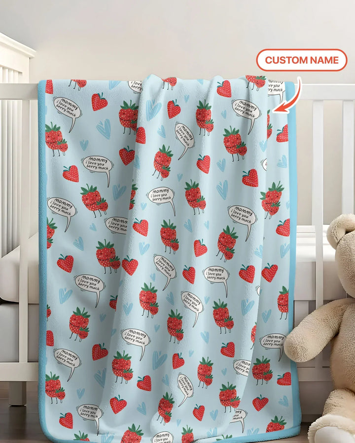 I love you berry much Bamboo Blanket