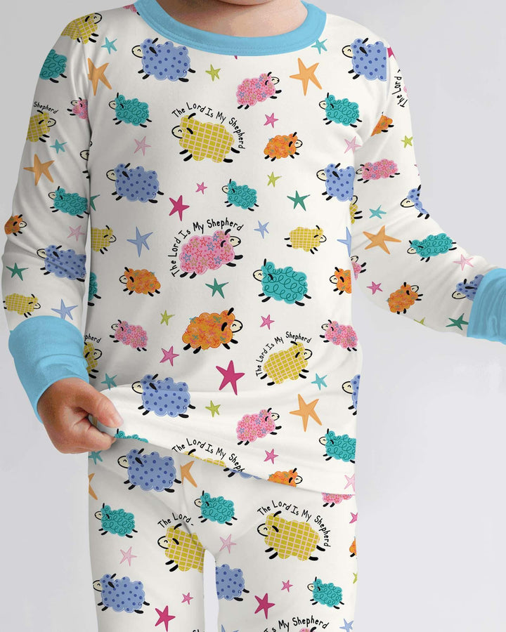 The Lord Is My Shepherd Bamboo Two Piece Long Sleeve Pajama Set