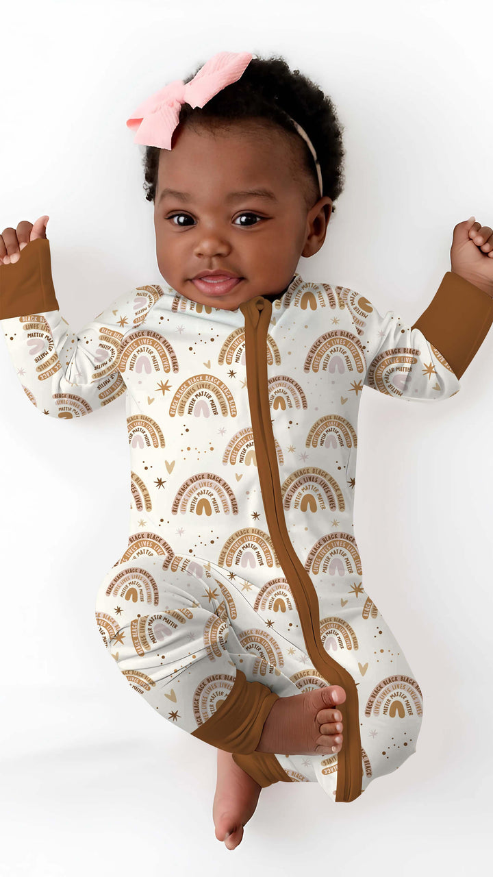 Back Lives Matter Rainbow Bamboo Convertible Zippy